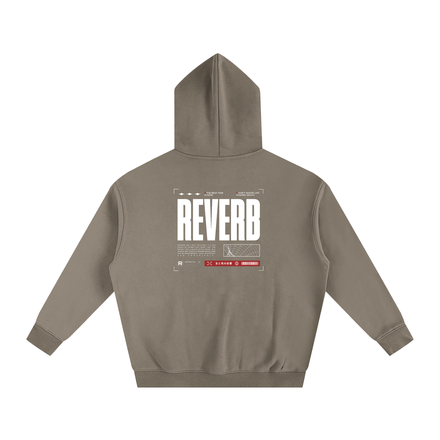 Reverb - 'Brutalism' Oversize Fleeced Hoodie