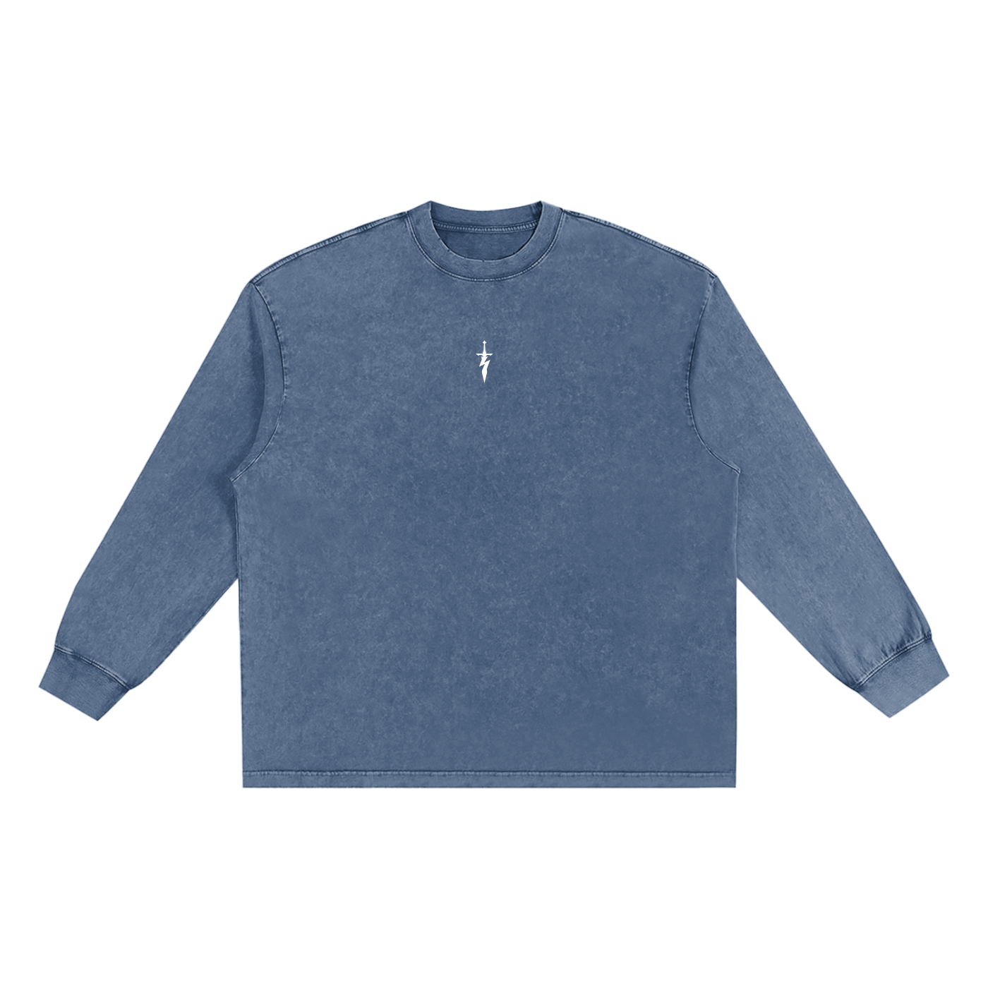 Reverb - 'Brutalism' Snow Washed Oversize Long Sleeve T-shirt
