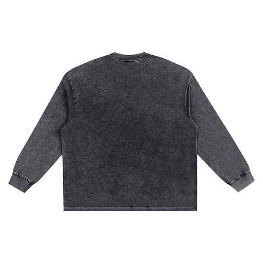 Reverb - Snow Washed Oversize Long Sleeve T-shirt