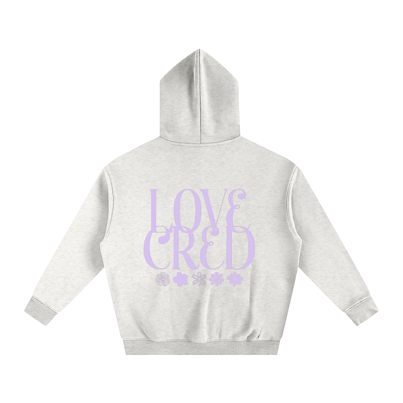Love Cred Oversize Fleeced Hoodie