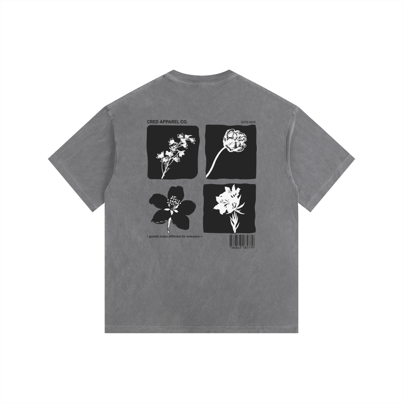 Flora - Vintage Washed Oversized T-Shirt