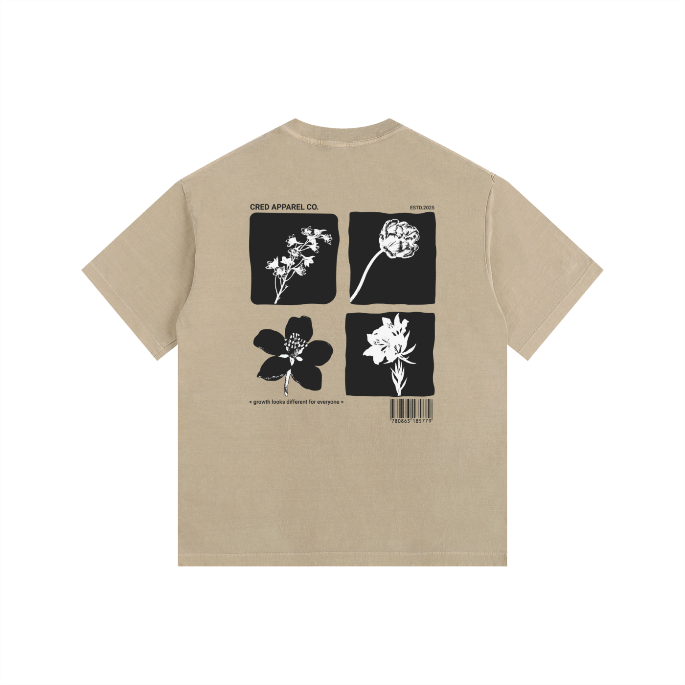 Flora - Vintage Washed Oversized T-Shirt