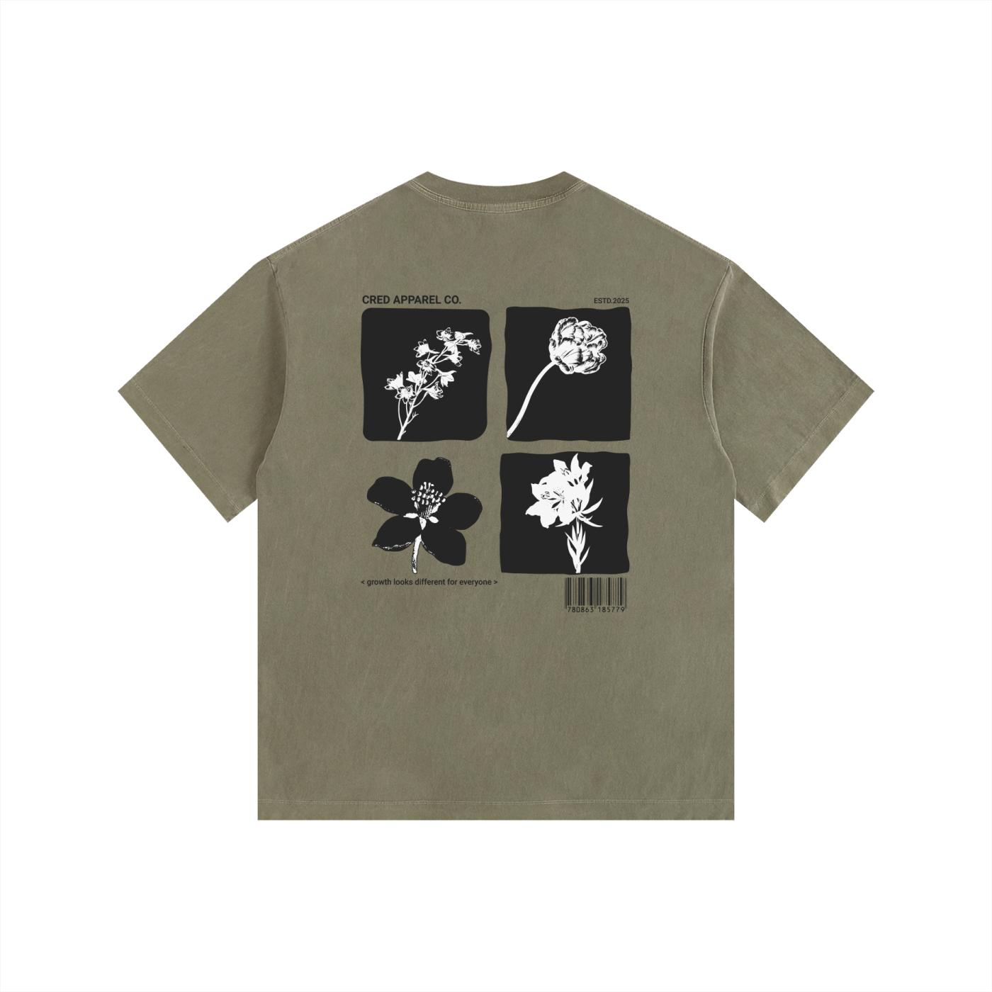 Flora - Vintage Washed Oversized T-Shirt