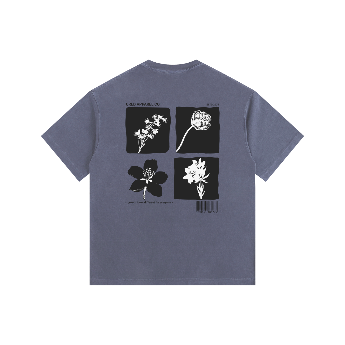 Flora - Vintage Washed Oversized T-Shirt