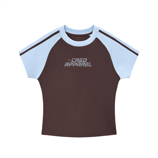 Overdrive - Contrast Stripes Bodycon T-Shirt