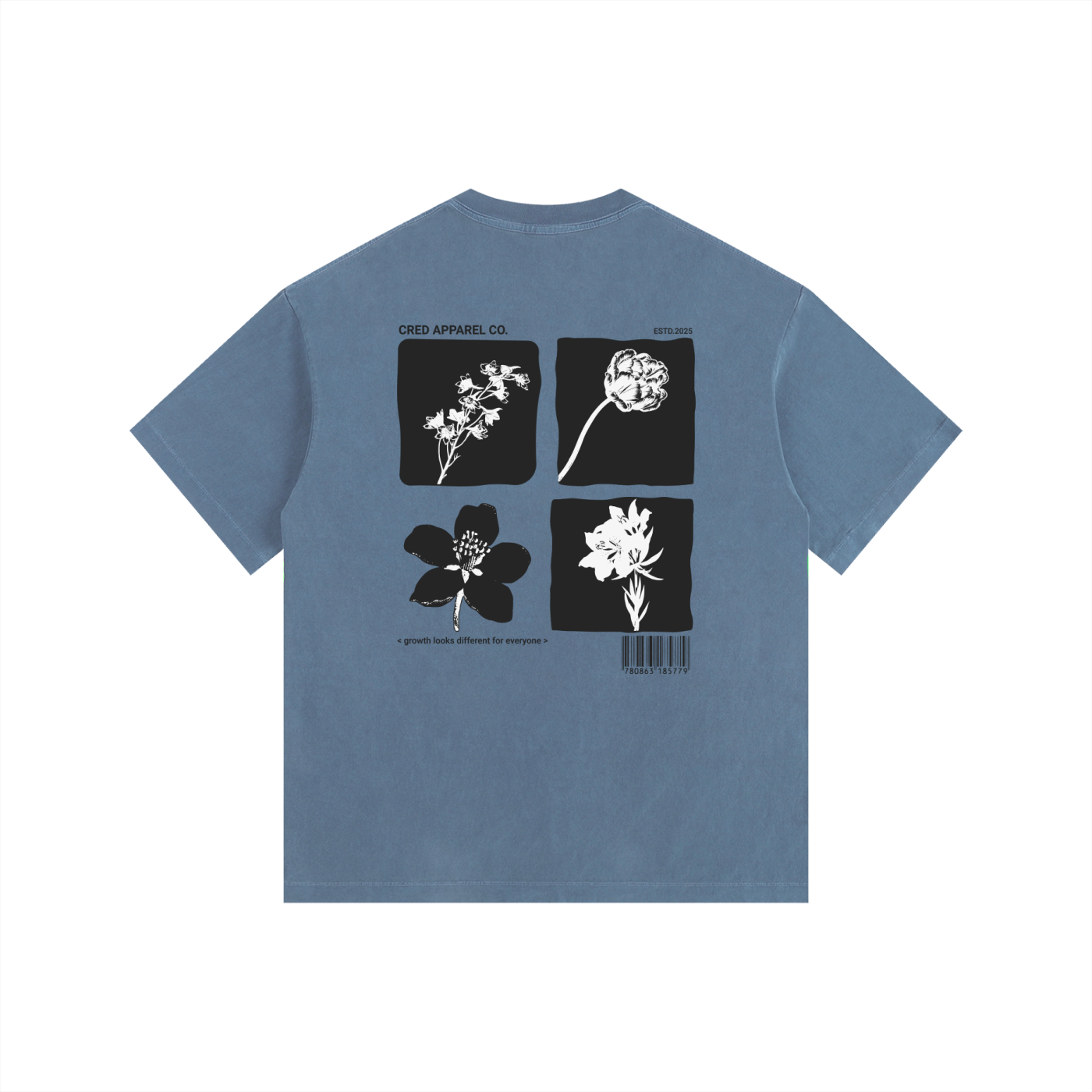 Flora - Vintage Washed Oversized T-Shirt