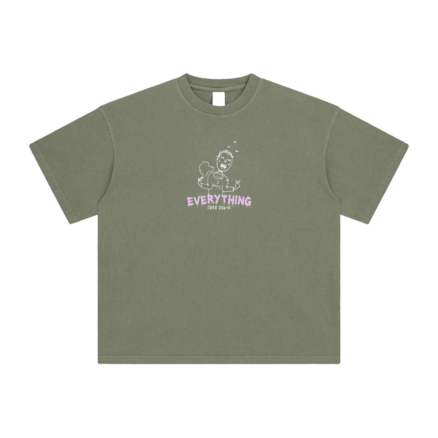 I Hate Everything - Enzyme Washed Tee
